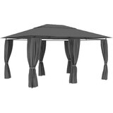  Vrtni šator sa zavjesama 4 x 3 m antracit | shoptok.hr