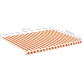 vidaXL Nadomestno blago za tendo rumeno in oranžno 4,5x3,5 m, (20966024) | Shoptok.si