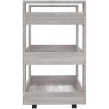  Kolica siva boja hrasta 60x45x80 cm konstruirano drvo | shoptok.hr