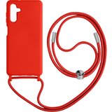 AVIZAR poltoga etui na vrvico za samsung galaxy A04s in A13 5G z mehko notranjostjo, ovratnikom - rdeca, (20639899) | Shoptok.si