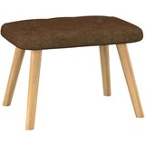  Stol za sproščanje s stolčkom rjavo blago, (20957590) | Shoptok.si