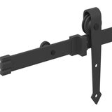 vidaXL Pribor za klizna vrata 152,5 cm čelični crni | shoptok.hr