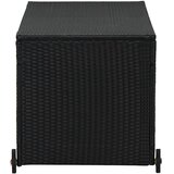  Vrtna kutija za pohranu crna 120 x 65 x 61 cm od poliratana | shoptok.hr