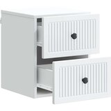  Stenski nočni omarici s predalom 2 pcs Bela 33 x 34,5 x 40 cm, (5000209927) | Shoptok.si