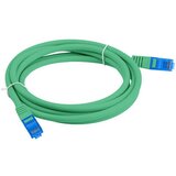 Lanberg PATCHCORD S/FTP CAT.6A 1M GREEN LSZH CCA (FLUKE PASSED) PCF6A-10CC-0100-G, (21214448) Cene