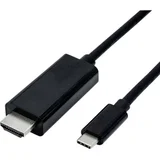 USB-C® / HDMI adapterski kabel USB-C® vtič\, HDMI-A vtič 1.00 m črna 11.04.5840 USB-C®-Display kabel, (20417634)