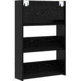 vidaXL Omare za čevlje na steni s polico Drugo Črni hrast 60 x 18 x 60 cm | Shoptok.si