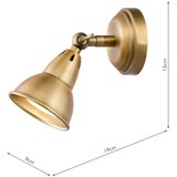  Där Lighting NAT0742 - Zidno spot svetlo NATHANIEL 1xGU10/11W/230V mesing | Eponuda.com