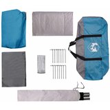  Obiteljski šator s krovom Plava 380 x 260 x 190 cm Poliester | shoptok.hr