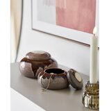 House Nordic Rjave dekorativne keramične škatle za shranjevanje v kompletu 2 ks ø 15x8,5 cm – | Shoptok.si