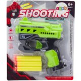 Mini pištolj za igru + strelice od pjene s vakuumskim čašicama - zeleni | shoptok.hr