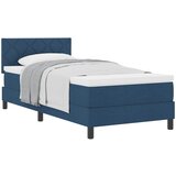  Krevet s opruga kutije s madracem Plava 90 x 190 cm tkanina | shoptok.hr