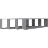  Kockaste zidne police 4 kom boja hrasta 100 x 15 x 30 cm drvene | Eponuda.com