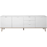 MID.YOU komoda, bela, hrast sonoma | Shoptok.si