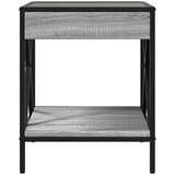  Noćni ormarić s beskonačnim LED boja hrasta 40x40x50 cm | Eponuda.com