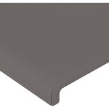  LED uzglavlje sivo 93x16x118/128 cm od umjetne kože | shoptok.hr