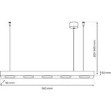  Visilica na sajli ALEXANDER 5xGX53/12W/230V crni | Eponuda.com