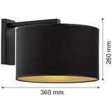  Argon 4340 - Zidna lampa KARIN 1xE27/15W/230V crna | Eponuda.com