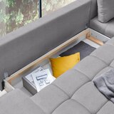 CARRYHOME SEDEŽNA GARNITURA, tkanina siva | Shoptok.si
