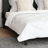 vidaXL Odeja Drugo z blazino 3 pcs Bela 200 x 200 cm Mikrofibra | Shoptok.si