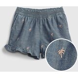 GAP Children's Shorts Chambray Ruffle Pull-on Shorts - Girls | shoptok.hr