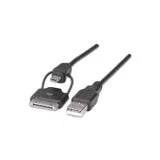 male/usb micro-adapter 2 u1 kabl iphone/ipod male/usb a