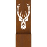 vidaXL Vrtni Sadič s Dekorativnom Pločom Rđa 50 x 140 cm | shoptok.hr