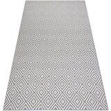 RugsX Preproge Preproga v videzu sisala FLAT 48607637 Kvadrati, 140x200 cm Siva | Shoptok.si