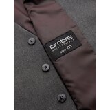Ombre Men's suit vest with classic detailing and lining - graphite | ePonuda.com