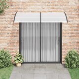 Nadstrešnica za vrata crna 200 x 100 cm PC | shoptok.hr