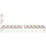vidaXL Okvir kreveta bez madraca bijeli 90 x 200 cm masivna borovina | shoptok.hr