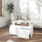  Stolić za kavu sjajni bijeli 90x50x41,5 cm konstruirano drvo | shoptok.hr