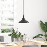 VISILICA podesiva po visini E27 sjajno crna Ø 31 cm metal | shoptok.hr