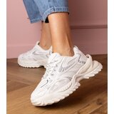 Gemre White Carina sporty sneakers on a stylish sole | ePonuda.com