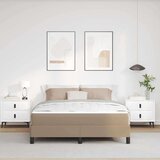  Postelja z vzmetnico Kapučino 160 x 200 cm Umetna koža | Shoptok.si