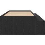  Postelja s shranjevanjem Črn hrast 100x200 cm, (22103262) | Shoptok.si
