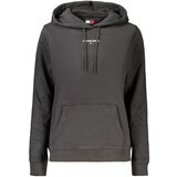 Tommy Hilfiger ženska hoodie dukserica s vezenim logom crna | shoptok.hr