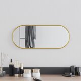 vidaXL Zidno ogledalo zlatna 50x20 cm ovalno | shoptok.hr