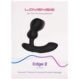 Lovense Edge 2 - pametni, punjivi vibrator za prostatu (crni) | shoptok.hr