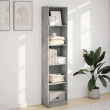 vidaXL Regal za knjige boja betona 40x24x176 cm konstruirano drvo | shoptok.hr