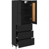  Highboard s ladicama 2 pcs Crni hrast Konstruirano drvo | Eponuda.ba