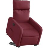  Naslonjač na podizanje od tkanine crvena boja vina | shoptok.hr