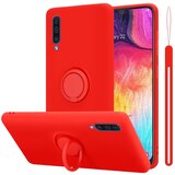 Cadorabo Ohišje, združljiv s Samsungom v tekoči rdeči barvi - zaščitni pokrov, narejen iz fleksibilnega silikona TPU z obročem, (20592941) | Shoptok.si