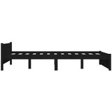  Posteljni okvir s predali črn 135x190 cm 4FT6, (20648101) | Shoptok.si