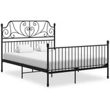  Za krevet crni metalni 140 x 200 cm | shoptok.hr