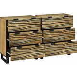  Set komoda 2 pcs Prirodna 120 x 33,5 x 75 cm Čvrsto drvo manga | Eponuda.ba