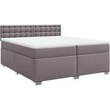  s oprugama i madracem sivi 200x200 cm od umjetne kože | shoptok.hr