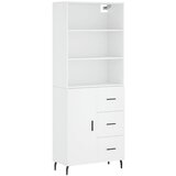 Maison Chic Visoka omara - Komoda - Predalnik bela 69,5x34x180 cm inženirski les, (21719539) | Shoptok.si