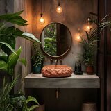 REA Bath Umivalnik na podstavku Mika Terracotta | Shoptok.si