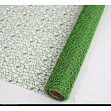 2 Zvitka Pisane Žakarske Mreže s Cvetličnim Vzorcem - 50 cm x 4.5 m Green, (5000158268)
